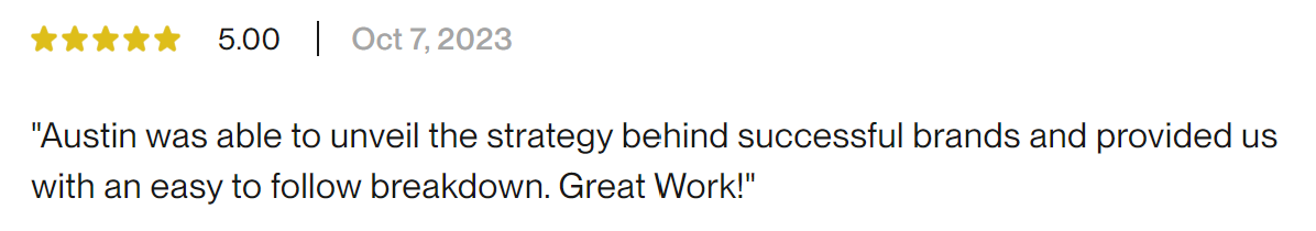 Written client review